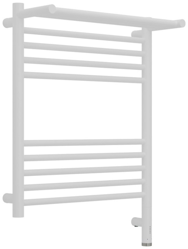 Полотенцесушитель электрический Сунержа Богема 3.1 30-6007-6050 70x55 см, подключение справа, матовый белый, лесенка, с полкой