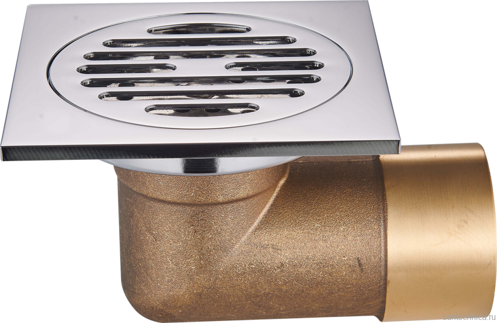 Душевой трап Raglo R605.10 10x10, в пол, с сухим затвором, хром