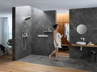 Термостатический смеситель встраиваемый Hansgrohe RainSelect 15357400 С ВНУТРЕННЕЙ ЧАСТЬЮ, белый, хром