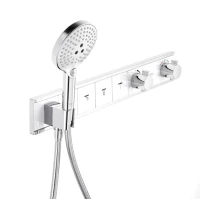 Термостатический смеситель встраиваемый Hansgrohe RainSelect 15357400 С ВНУТРЕННЕЙ ЧАСТЬЮ, белый, хром Термостатический смеситель встраиваемый Hansgrohe RainSelect 15357400 С ВНУТРЕННЕЙ ЧАСТЬЮ, белый, хром