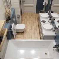 Акриловая ванна Lavinia Boho One 140x70 см, встраиваемая, белая, с каркасом, с подголовником