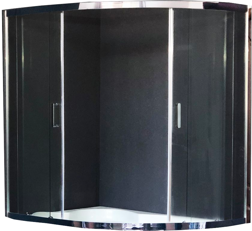 Шторка на ванну Royal Bath Alpine RB170ALP-T-CH, 170 см прозрачное стекло