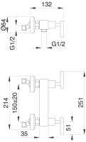 Смеситель для душа Migliore Syntesi ML.SNS-7946.CR