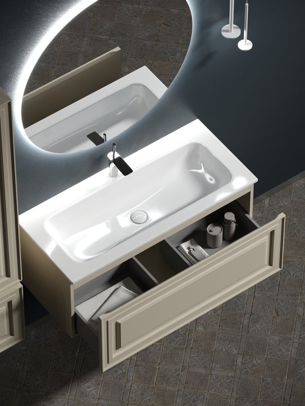 Тумба с раковиной Sancos Very 100 beige soft