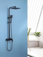 Душевая стойка Abber Daheim AF8220BL матовая черная