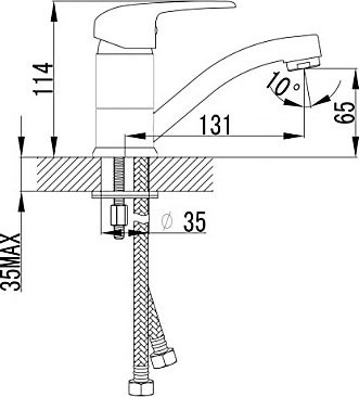 Смеситель для раковины Lemark Pramen LM3307C