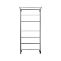 Полотенцесушитель электрический Grota Alto 530х1200 NM EL 120x55 см, подключение справа, слева, скрытое подключение справа, матовый хром, лесенка, с полкой