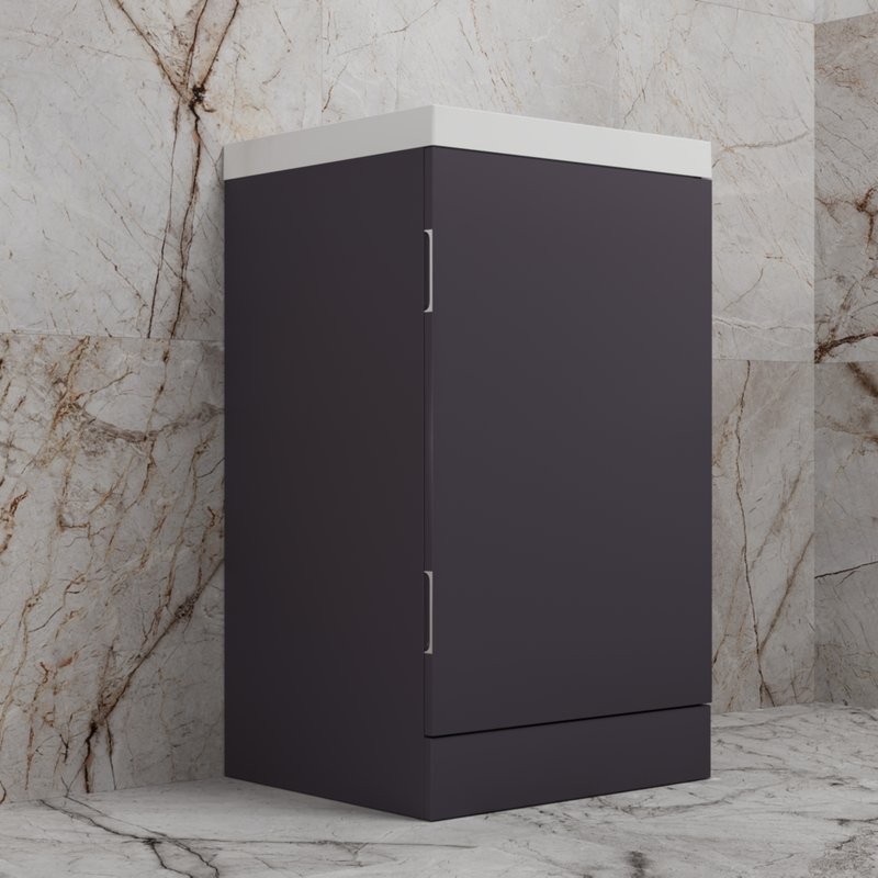 Тумба под раковину без столешницы Style Line Моно 50 напольная, графит нубук