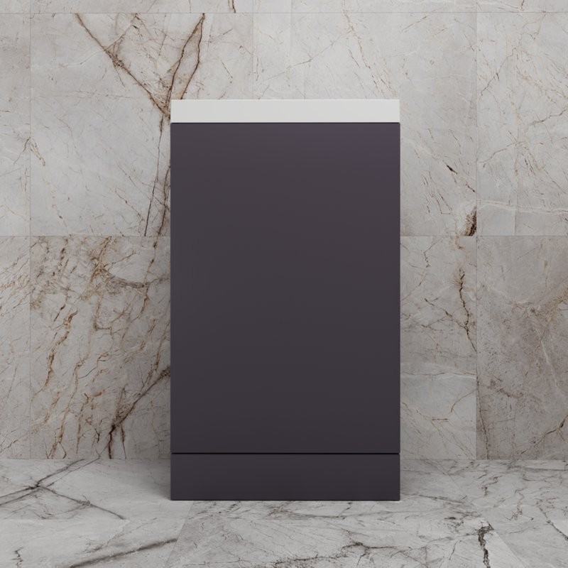 Тумба под раковину без столешницы Style Line Моно 50 напольная, графит нубук