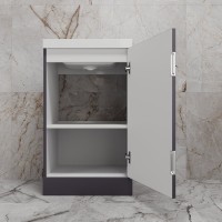 Тумба под раковину без столешницы Style Line Моно 50 напольная, графит нубук