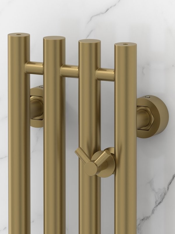 Полотенцесушитель водяной Сунержа Кантата Pro 32-0446-1215 120x20 см, золотой шелк, I-образный