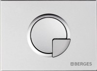 Система инсталляции для унитазов Berges Novum 040222 с кнопкой смыва, матовый хром