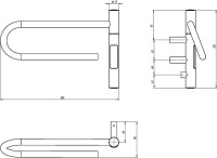 Полотенцесушитель электрический Vincea VTD-1P1WE 40х25 белый