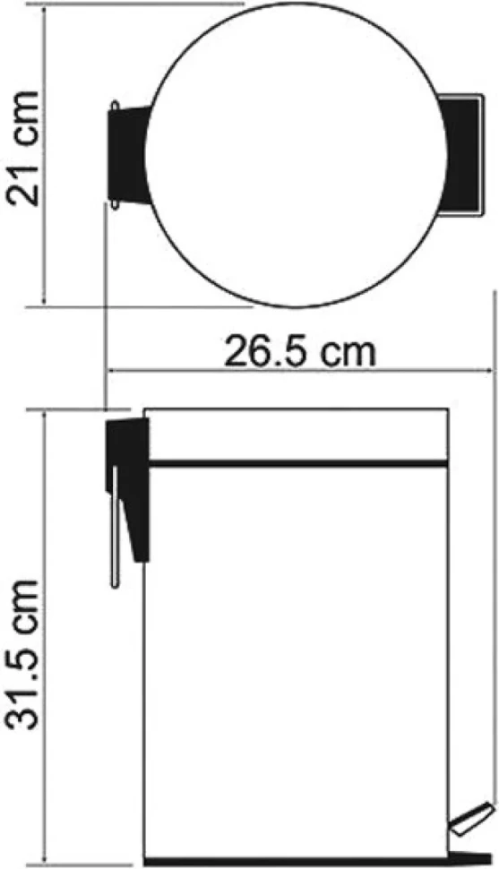 Мусорное ведро Wasserkraft K-635 5 л
