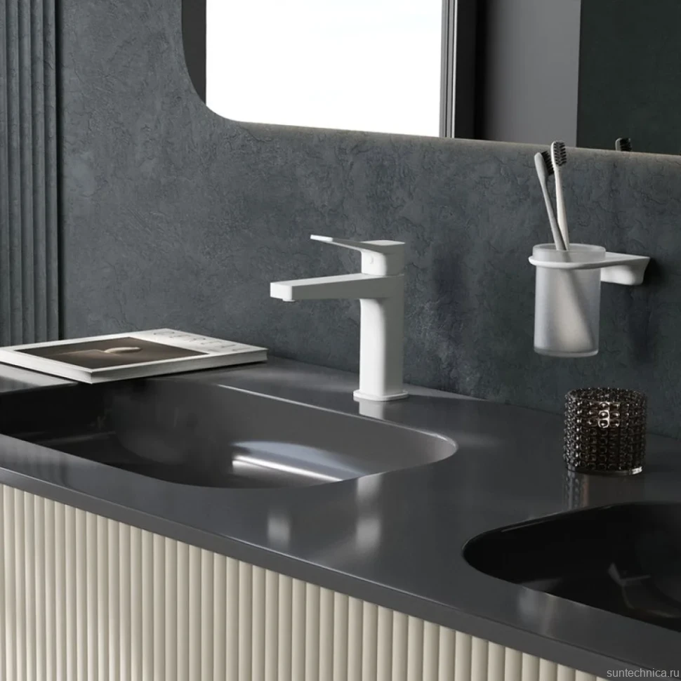 Смеситель для раковины в ванную 2303 WasserKRAFT, Белый