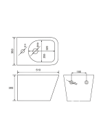 Биде подвесное CHARUS Alva BD700-142W глянцевое белое Биде подвесное CHARUS Alva BD700-142W глянцевое белое