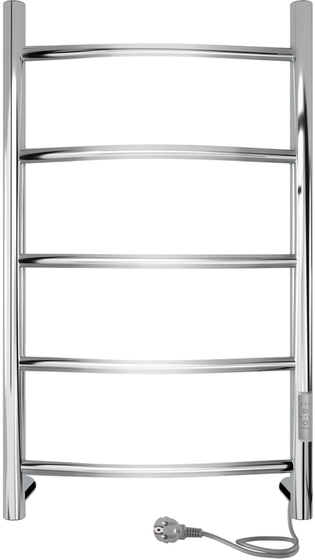 Полотенцесушитель электрический Indigo Arc Lux LCALE80-40Rt серебристый