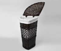 Корзина для белья Wasserkraft Salm WB-270-M темно-коричневая, средняя, угловая