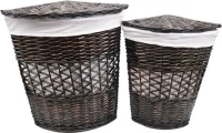 Корзина для белья Wasserkraft Salm WB-270-M темно-коричневая, средняя, угловая Корзина для белья Wasserkraft Salm WB-270-M темно-коричневая, средняя, угловая