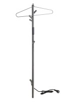 Полотенцесушитель электрический Bemeta 704155015 120x10 см, графит, I-образный