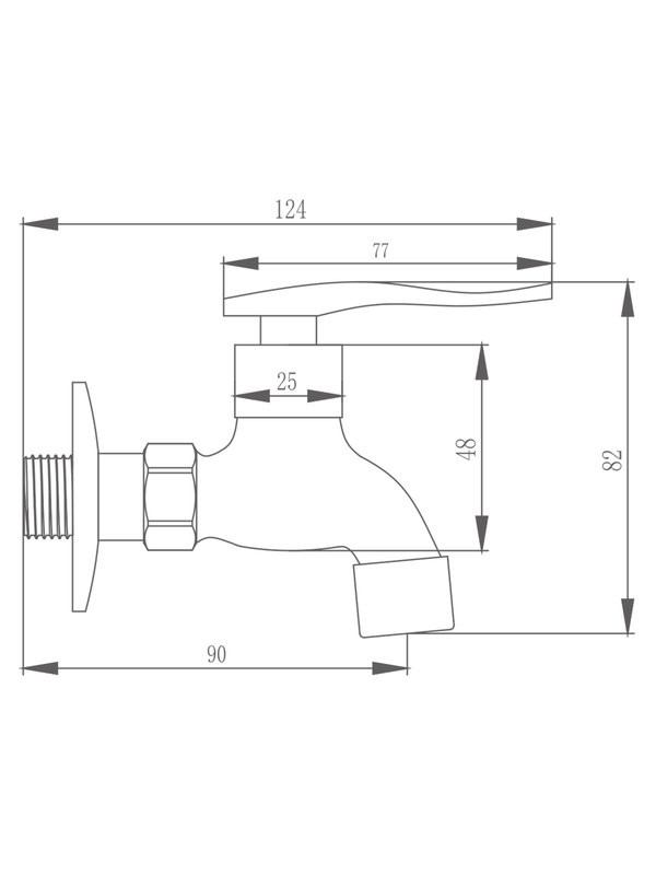 Кран Haiba HB521 хром