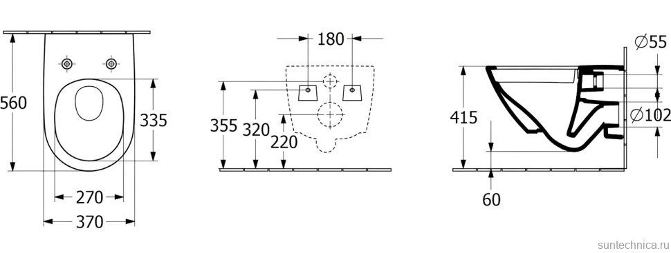 Унитаз подвесной Villeroy & Boch Antao миндальный