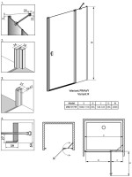 Душевая дверь в нишу Radaway Nes DWJ II 110 R