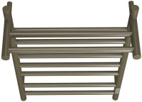 Полотенцесушитель электрический Bauedge Stil Shelf R 40х80, с полкой, антикварная бронза