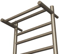 Полотенцесушитель электрический Bauedge Stil Shelf R 40х80, с полкой, антикварная бронза