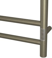 Полотенцесушитель электрический Bauedge Stil Shelf R 40х80, с полкой, антикварная бронза