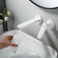 Смеситель для раковины/умывальника встраиваемый Shevanik S4341C, белый