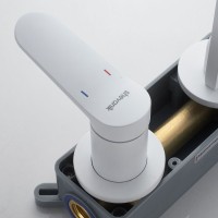 Смеситель для раковины/умывальника встраиваемый Shevanik S4341C, белый