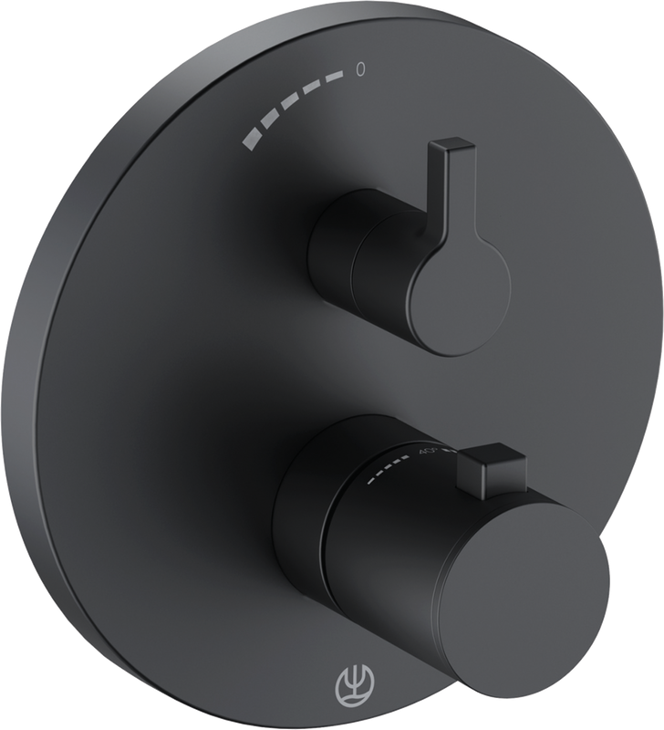 Термостатический смеситель встраиваемый Kludi Nova Fonte 208353915 для душа, черный