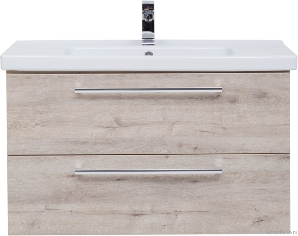 Тумба с раковиной Dreja Gio 100 подвесная, дуб кантри