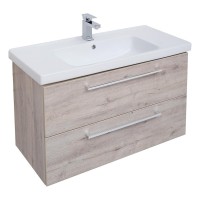 Тумба с раковиной Dreja Gio 100 подвесная, дуб кантри