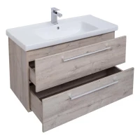 Тумба с раковиной Dreja Gio 100 подвесная, дуб кантри