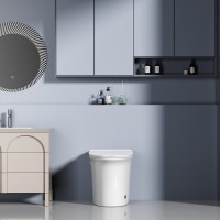 Унитаз приставной напольный Abber Bequem AC1125P с микролифтом, белый