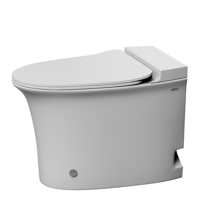 Унитаз приставной напольный Abber Bequem AC1125P с микролифтом, белый