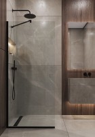 Душевая перегородка Timo TP-890/03C-8 в узком профиле 1950*890, стекло прозрачное 8 мм
