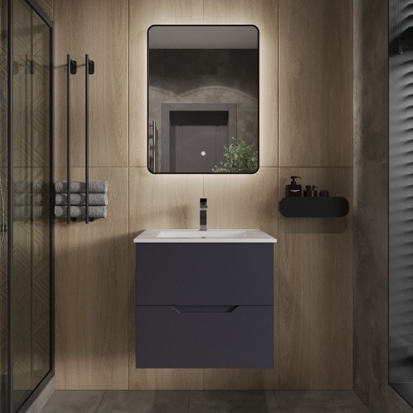 Мебель для ванной комнаты Orange Line 60 графит матовый