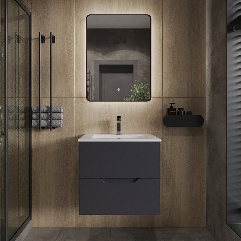 Мебель для ванной комнаты Orange Line 60 графит матовый