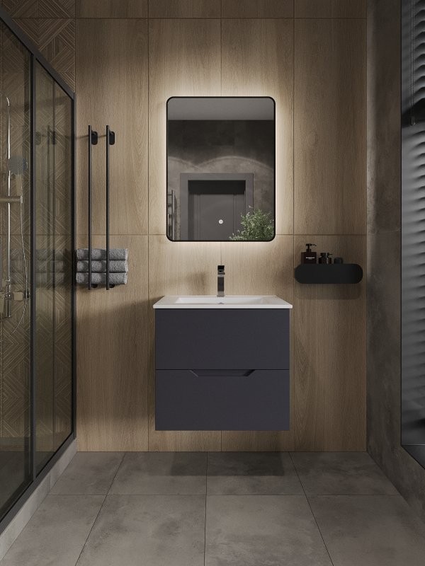 Мебель для ванной комнаты Orange Line 60 графит матовый