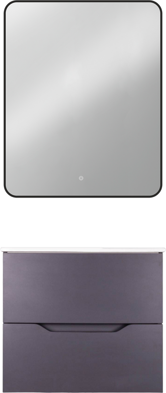 Мебель для ванной комнаты Orange Line 60 графит матовый