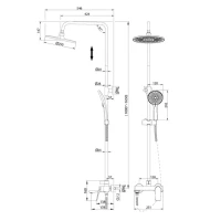 Душевая стойка Grossman Galaxy 500.K35.01.320 Душевая стойка Grossman Galaxy 500.K35.01.320