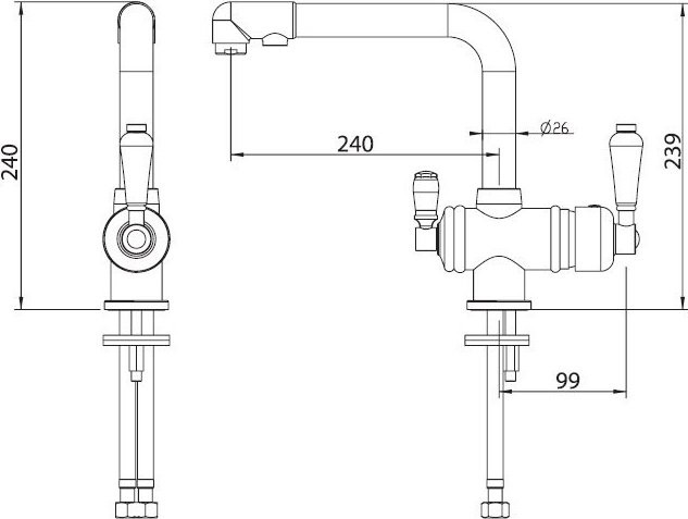 Смеситель для кухни Elghansa Kitchen Pure Water 56A5740