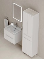 Шкаф-пенал для ванной Onika Айленд 50 напольный, белый