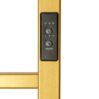 Полотенцесушитель электрический Comfysan Verona-K EC-8 100x55 см, подключение справа, слева, матовое золото, лесенка, из стали