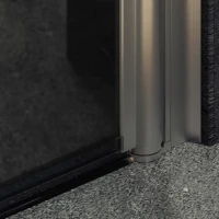 Душевая дверь в нишу Maybahglass MGD-429-5 120 см, профиль матовый хром, стекло графит матовый