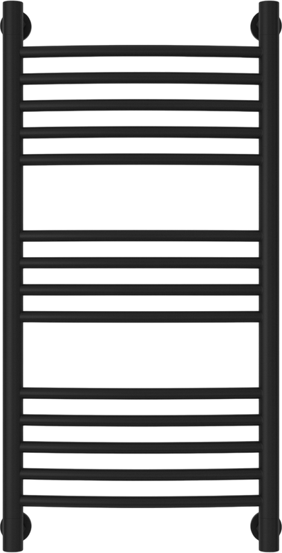 Полотенцесушитель водяной Сунержа Богема + 80x40, черный матовый, дуга