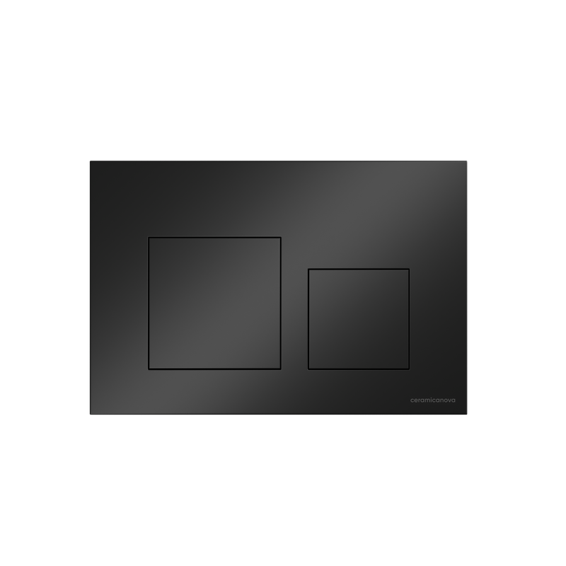 Комплект Ceramicanova Унитаз подвесной Ulma Rimless CN4006 безободковый, с микролифтом + Инсталляция Balance CN121002MB с кнопкой Square матовой черной